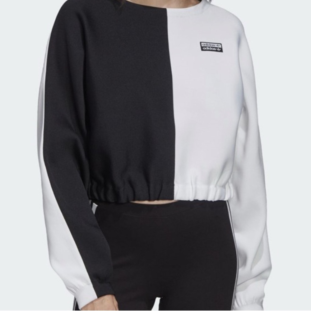 Adidas Black and White Top